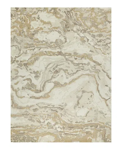 Exquisite Rugs Cortero 7163 Area Rug, 6' X 9' In Gold/ivory