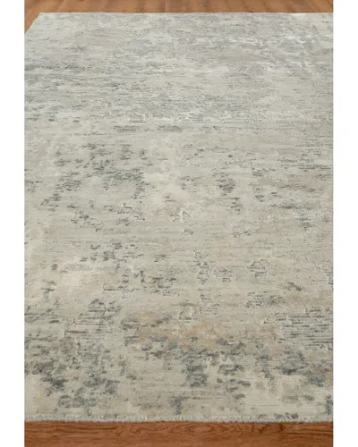 Exquisite Rugs Cosmo Hand Knotted Wool/bamboo Silk Area Rug In Green