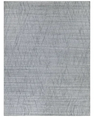 Exquisite Rugs Crescendo Hand Loomed Bamboo Silk Area Rug In Gray