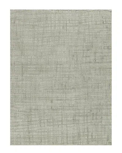 Exquisite Rugs Crescendo Hand Loomed Bamboo Silk Area Rug In Green
