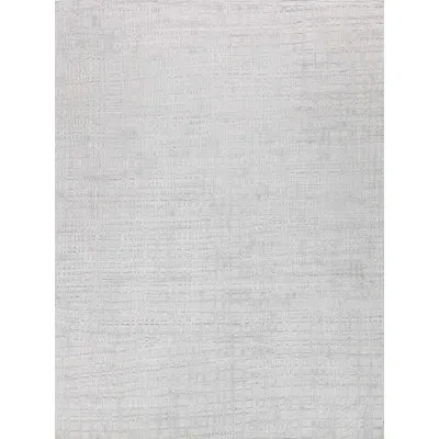 Exquisite Rugs Crescendo Handmade Hand Loomed Rayon From Bamboo And Cotton Ivory Area Rug In Ivory;gray