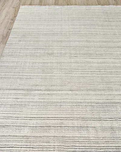 Exquisite Rugs Crockett Hand-loomed Rug, 8' X 10' In Silver
