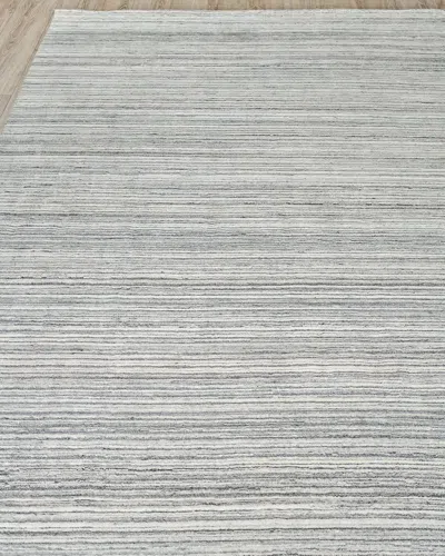 Exquisite Rugs Crockett Hand-loomed Rug In Gray