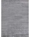Exquisite Rugs Crush Er3302 8' X 10' Area Rug In Silver Tone