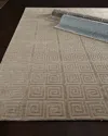 Exquisite Rugs Diona Greek Key Rug, 6' X 9' In Graphite