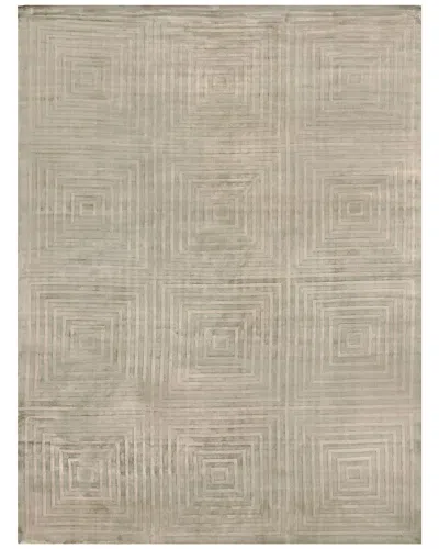 Exquisite Rugs Dove Embossed Hand-loomed Beige Area Rug