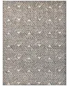 Exquisite Rugs Eaton Hand-knotted New Zealand Wool & Bamboo Silk Charcoalivory Area Rug In Silver
