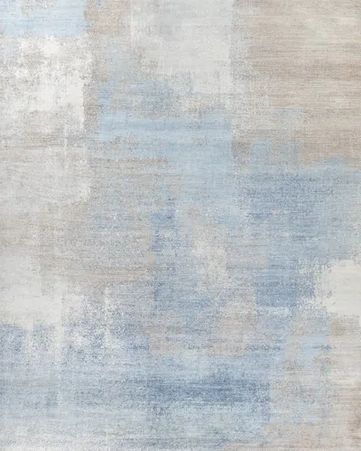 Exquisite Rugs Edgewood Hand-knotted Rug, 10' X 14' In Ivory Blue Rust