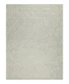 Exquisite Rugs Entro 7181 Area Rug, 4' X 6' In Silver/ivory