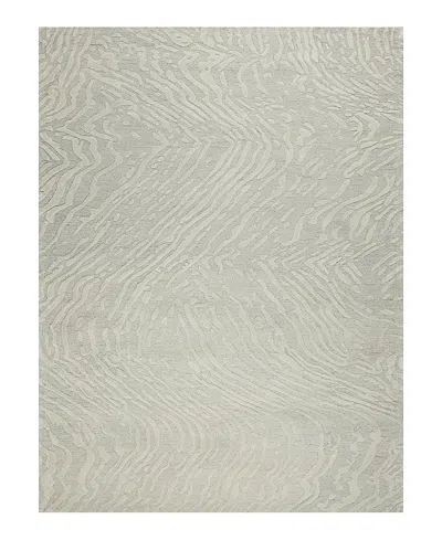 Exquisite Rugs Entro 7181 Area Rug, 4' X 6' In Silver/ivory