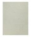Exquisite Rugs Entro 7184 Area Rug, 8' X 10' In Silver/ivory