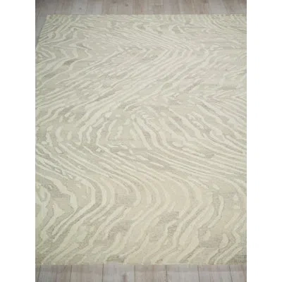 Exquisite Rugs Entro Handmade New Zealand Wool Beige/ivory Area Rug In Beige;ivory