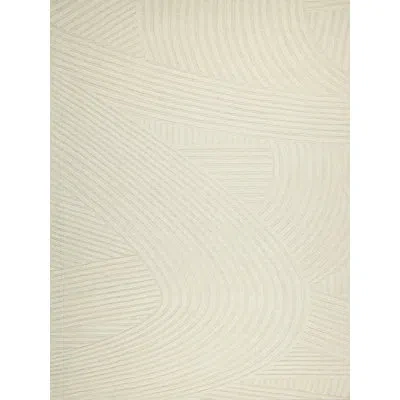 Exquisite Rugs Entro Handmade New Zealand Wool Cream/ivory Area Rug In Ivory;cream