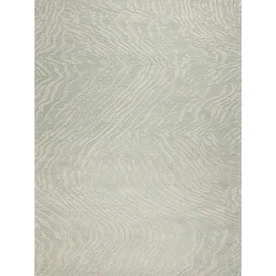 Exquisite Rugs Entro Handmade New Zealand Wool Silver/ivory Area Rug In Ivory;silver