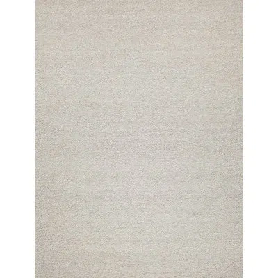 Exquisite Rugs Ferretti Rectangle Wool Area Rug In Ivory/silver In Ivory,silver