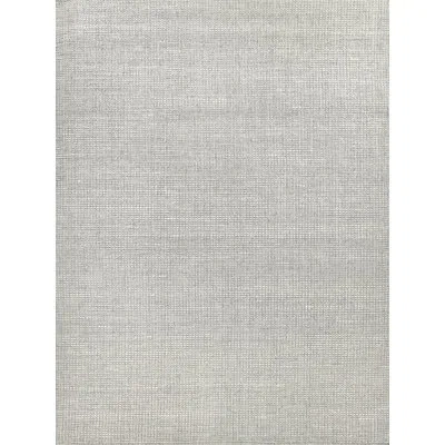 Exquisite Rugs Ferrus Handmade Wool/viscose Silver/ivory Area Rug In Ivory;silver