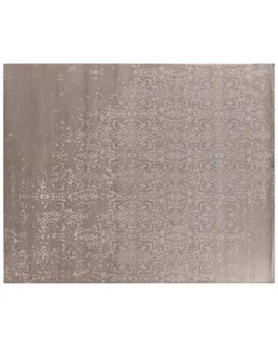 Exquisite Rugs Fine Bamboo Hand Knotted Bamboo Silk Area Rug In Neutral