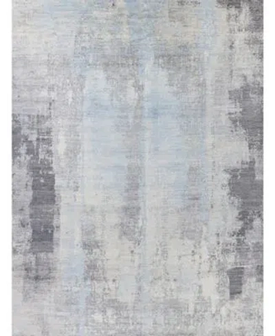 Exquisite Rugs Mori Silk Mos5221 Area Rug In Silver Tone