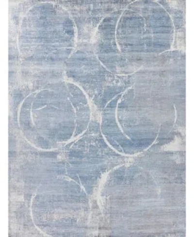 Exquisite Rugs Fine Pure Silk Er4225 Area Rug In Blue