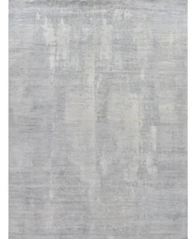 Exquisite Rugs Mori Silk Mos5226 Area Rug In Silver Tone