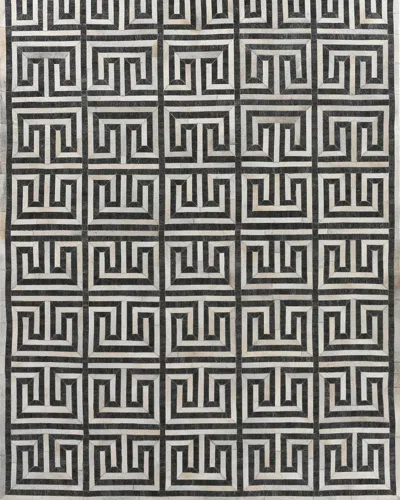 Exquisite Rugs Finnegan Hair On Hide Rug In Gray