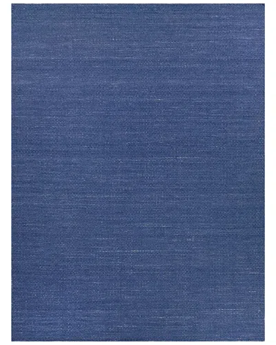 Exquisite Rugs Gamma Flatweave Pet Yarn Area Rug In Navy