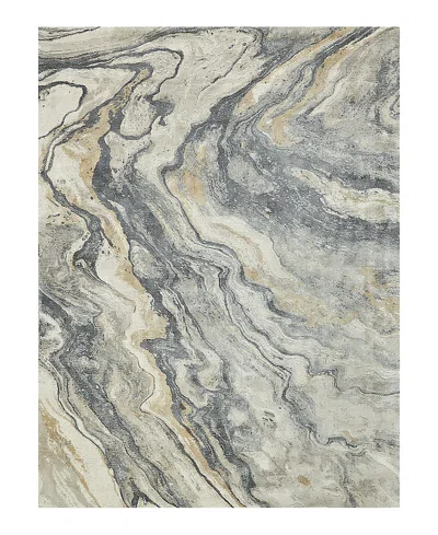 Exquisite Rugs Gianni 6648 Area Rug, 8' X 10' In Gray/gold