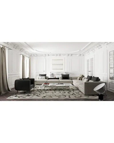 Exquisite Rugs Goudy Hand-loomed New Zealand Wool & Silk-blend Rug