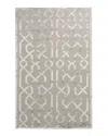 Exquisite Rugs Grimmie Geometric Rug, 6' X 9' In Light Silver