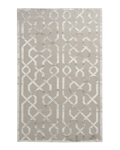 Exquisite Rugs Grimmie Geometric Rug, 6' X 9' In Light Silver