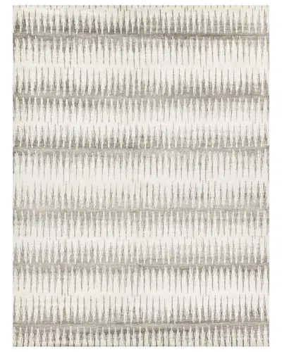 Exquisite Rugs Hand-knotted Bamboo Silk And Cotton Rug In Gray
