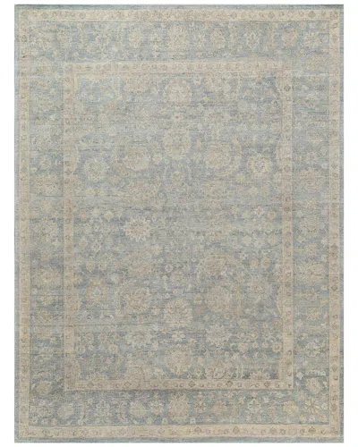 Exquisite Rugs Harper Hand-knotted New Zealand Wool Rug In Blue