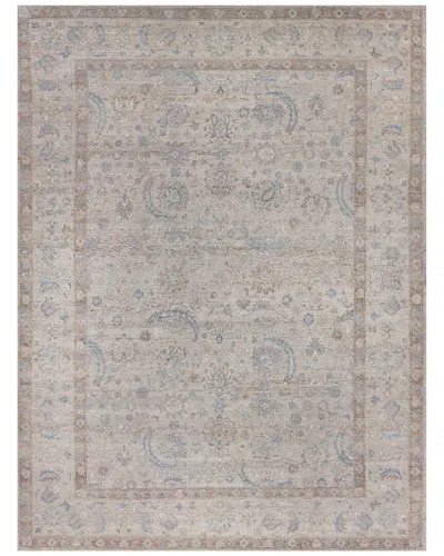 Exquisite Rugs Harper Hand-knotted New Zealand Wool Beige/ivory/blue Area Rug