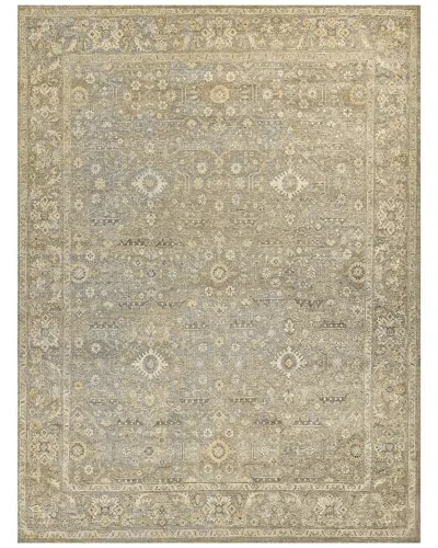 Exquisite Rugs Heirloom Hand-knotted New Zealand Wool Rug In Khaki