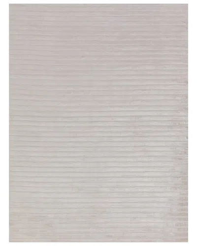 Exquisite Rugs High Low Hand-knotted Rug In White