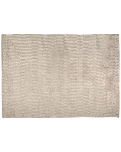 Exquisite Rugs Honeycomb Hand-loomed Silver Area Rug