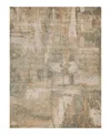 Exquisite Rugs Infinity 7130 Area Rug, 6' X 9' In Silver/beige