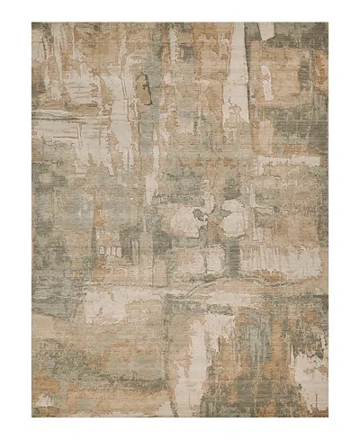 Exquisite Rugs Infinity 7130 Area Rug, 6' X 9' In Silver/beige