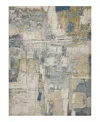 Exquisite Rugs Infinity 7131 Area Rug, 8' X 10' In Silver/blue