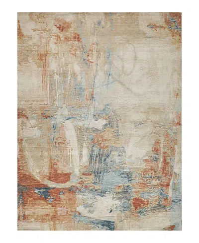 Exquisite Rugs Infinity 7132 Area Rug, 8' X 10' In Ivory/blue