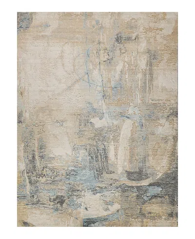 Exquisite Rugs Infinity 7134 Area Rug, 6' X 9' In Ivory/blue