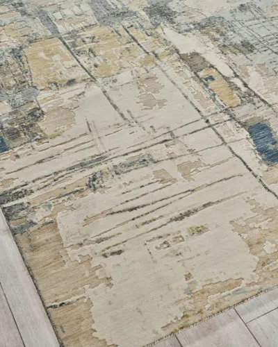 Exquisite Rugs Infinity Power-loomed Silver/blue/grey Rug