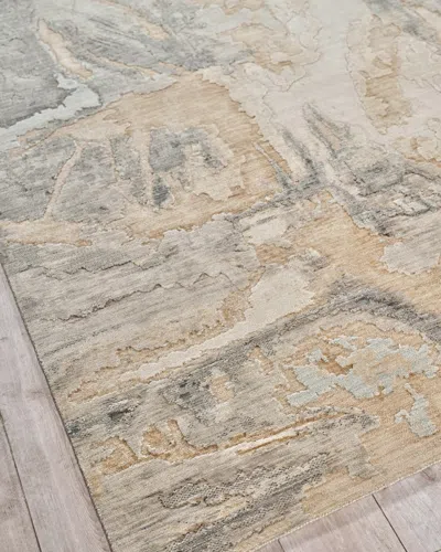 Exquisite Rugs Infinity Power-loomed Grey/silver Rug In Neutral