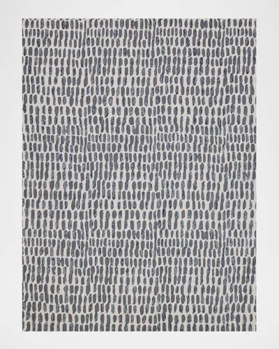 Exquisite Rugs Ink Blot Hand-tufted Black & Gray Rug, 10' X 14' In Black, Gray 