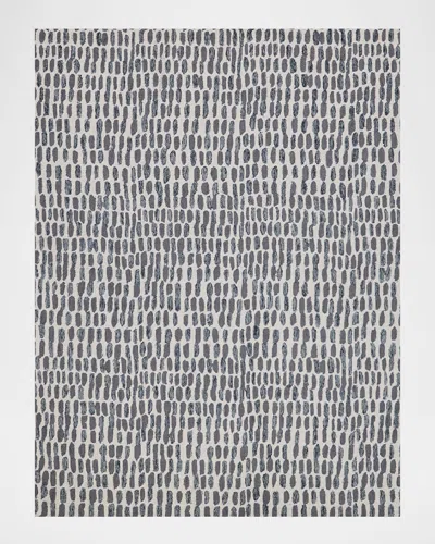 Exquisite Rugs Ink Blot Hand-tufted Black & Gray Rug, 5' X 8' In Black, Gray 