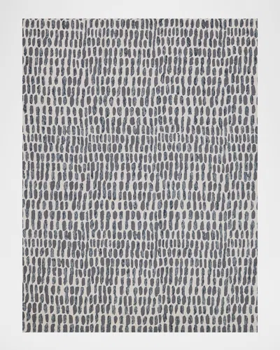 Exquisite Rugs Ink Blot Hand-tufted Black & Gray Rug, 8' X 10' In Black, Gray