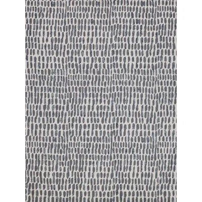 Exquisite Rugs Ink Blot Wool Area Rug In Black/gray In Black;gray