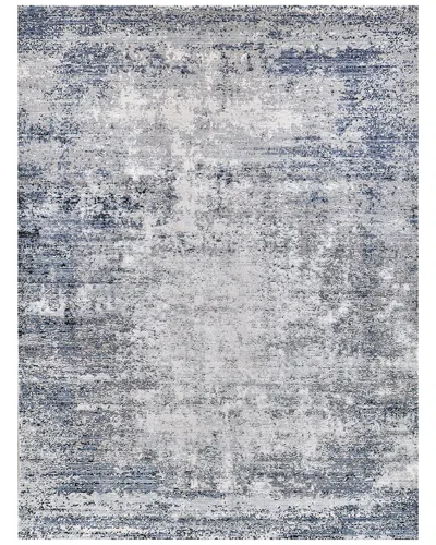 Exquisite Rugs Intrigue Power Loom Polyester & Acrylic Navy Area Rug In Gray