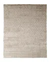 Exquisite Rugs Jay Greek Key Rug, 6' X 9' In Silver
