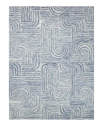 Exquisite Rugs Juno 6775 Area Rug, 5' X 8' In Blue/ivory